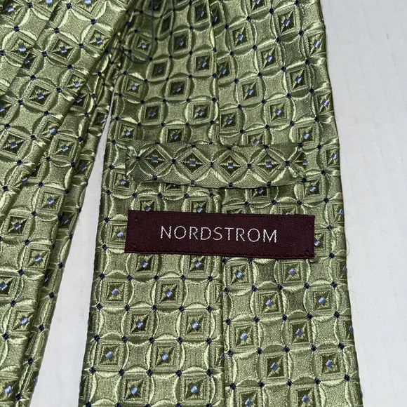 Nordstrom Light Green Textured Silk Tie - Picture 3 of 5